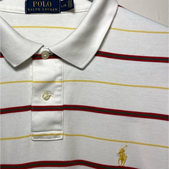 Polo by Ralph Lauren Men's White Striped Shirt size Large - Picture 3 of 3